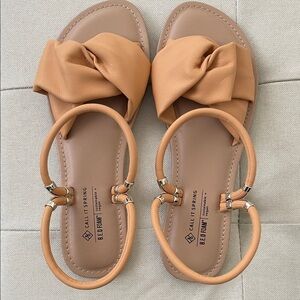 Call It Spring Beige Knotted Sandals